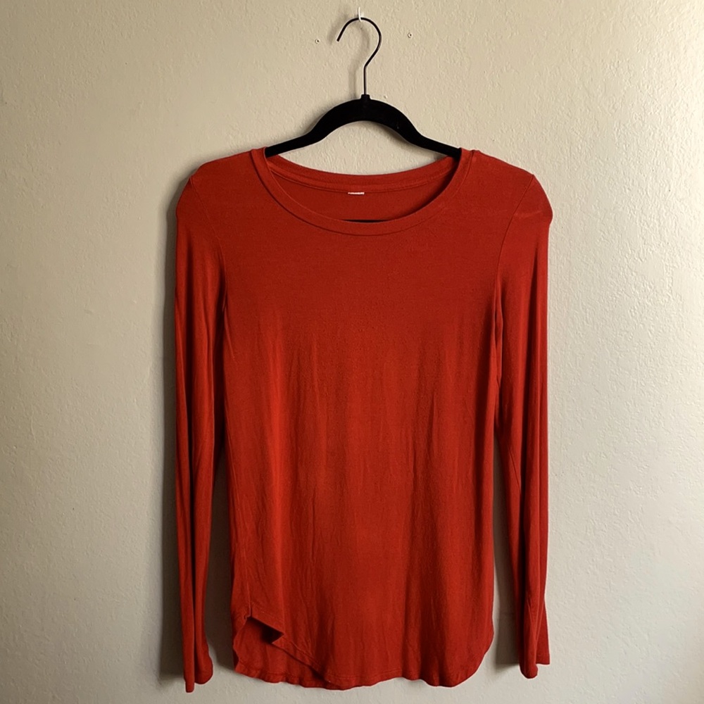 Burnt Orange Long Sleeve Shirt!!